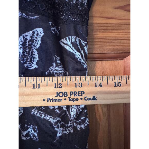 Kelsey Wilson Studio Fairycore Butterfly Print Drawstring Ruched Dress M NWT - Picture 8 of 9